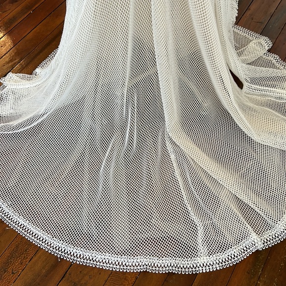 Chic Nostalgia bridal gown, NWT boho style car wash skirt sz 2 - Picture 8 of 15